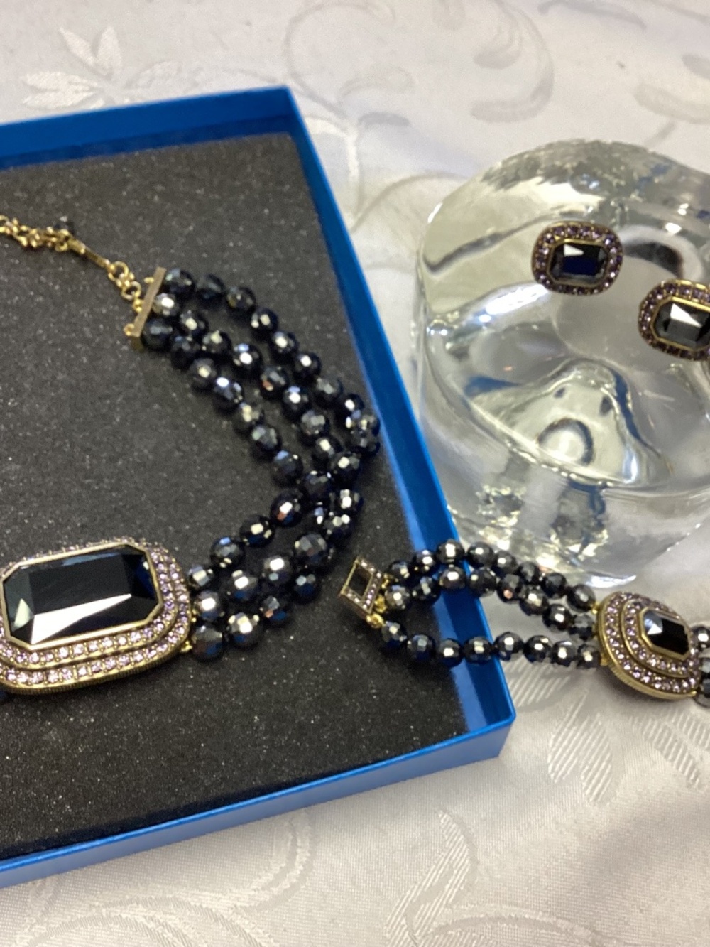 Heidi Daus Necklace And Earrings. “ SAY IT WITH STYLE COLLECTION NIB.